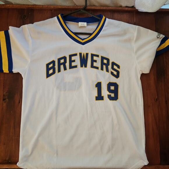 Milwaukee Brewers MLB Baseball 1980s Home Jersey SGA Robin Yount 19 - Picture 1 of 5